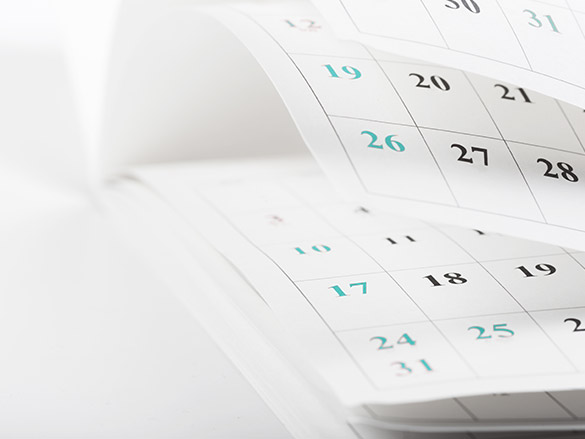 Calendario de publicaciones de contenidos editoriales
